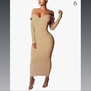 Off the shoulder bodycon dress